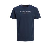 Jack & Jones Premium T-Shirt 'JPRArchie' bleu marine / blanc, Taille XL