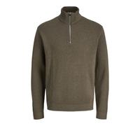 JACK & JONES Premium Zip à Quart Zip à Quart Stone Gray L Stone Gray L