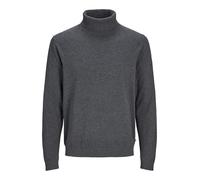 Jack & Jones Pull à col roulé uni pour Homme, Gris foncé mélangé, XS