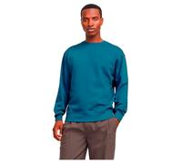 JACK & JONES Pull à Manches Longues col Rond de Base pour Homme sans Capuche - Pull Chaud JJESTAR, Couleurs:Bleu-foncé, Taille Chandail:S