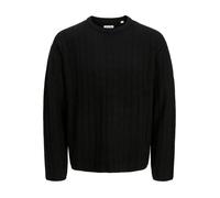Jack & Jones Pull col rond Bradley Carter noir - pull tricoté homme décontracté XXL