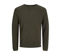 JACK & JONES Pull en Tricot col Rond pour Hommes Basique à Manches Longues en Coton JJEHILL
