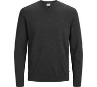 Jack Jones Pull Homme Col V Gris : Taille - S Taille : S