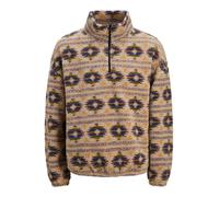 JACK & JONES Pull-over 'Diamond' beige foncé / bleu foncé / jaune foncé / vert gazon, Taille M