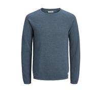 JACK & JONES Pull-over 'JJEHill' bleu-gris, Taille M