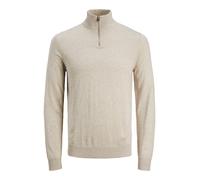 JACK & JONES Pull-over 'JJEmil' beige chiné, Taille S