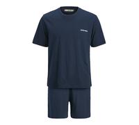 JACK & JONES Pyjama court 'JACEverest' marine / blanc, Taille S