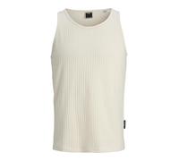 JACK & JONES Rib Tank Top Débardeur côtelé Jcoinfinity, Cloud Dancer, S Hommes