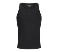 JACK & JONES Rib Tank Top Débardeur côtelé Jorislington, Noir, M Hommes