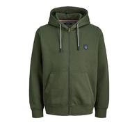 Jack & Jones Ronaldo - Sweat zippé à capuche homme vert, coton bio & polyester recyclé S