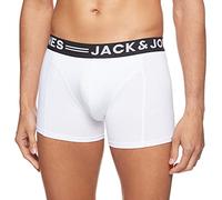 JACK & JONES Sense - Boxer - Homme - Blanc (White) - Medium (Taille Fabricant: Medium)