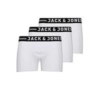 Jack & Jones Sense - Lot de 3 boxers pour homme, blanc, M