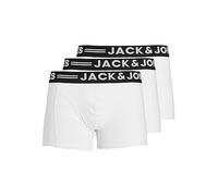 JACK & JONES Sense Trunks 3-pack, Caleçon Boxeur Homme, Blanc, Large 3