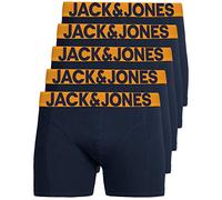 Jack & Jones Set de 5 boxers pour homme Sous-vêtements assortis - Bleu - X-Large