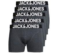 Jack & Jones Set de 5 boxers pour homme Sous-vêtements assortis - Gris - Large
