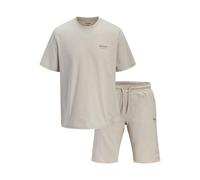 JACK & JONES Set Jjearchive Graphic Tee Ensemble de Shorts MP, Beige Clair, S Hommes