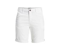Jack & Jones Short Chino Homme Blanc - Coupe droite, 98% coton 2% élasthanne L