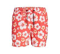 JACK & JONES Jpstfiji Jjswim Bahama Short de Bain, Corail, M Homme