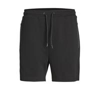 JACK & JONES Short de survêtement pour Homme, Coupe Droite, Noir, S