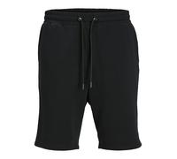 JACK & JONES Short en Molleton Bermuda Coupe Confortable Court avec Poches latérales, Couleurs:Noir, Taille:L