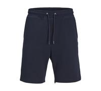 JACK & JONES Short en Molleton Bermuda Coupe Confortable Court avec Poches latérales, Couleurs:Bleu-2, Taille:M