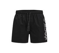 JACK & JONES Shorts de bain 'JPSTMaui' greige / noir, Taille L