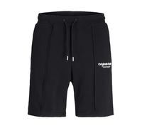 JACK & JONES Shorts de Jogging Amples et Confortables pour Hommes JPSTKANE, Couleurs:Noir, Taille:L