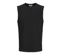 JACK & JONES Sleeveless Tee Jorhydra T-Shirt texturé sans Manches, Noir, L Hommes