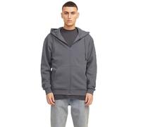 JACK & JONES Sweat à Capuche à Fermeture éclair Regular Fit Uni Pullover JJEBRADLEY, Couleurs:Marron-foncé, Taille Chandail:M