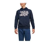 Jack & Jones - Sweat à capuche avec poche kangourou - Homme - Sweatshirts et sweats à capuche - Bleu - Taille: M