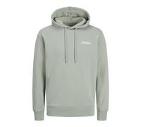 JACK & JONES Sweat à Capuche Homme avec Cordon et Logo brodé., Couleurs:Vert-Pastel, Taille Chandail:S