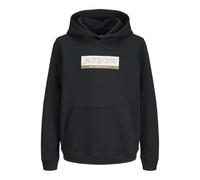 JACK & JONES Sweat à Capuche Jorinwood Block pour garçon, Noir, 128