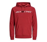 JACK & JONES - Sweat à Capuche pour Homme - avec Logo imprimé, Rouge (Rio Red/Reg Fit)., XS
