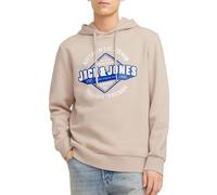 Jack & Jones Logo 2 Col Hoodie Beige S Homme
