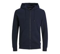 Jack & Jones - Sweat à capuche pour homme - De grande taille - Avec fermeture éclair intégrale, Blazer bleu marine., XXXXXXXL