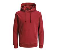 JACK & JONES Sweat à Capuche pour Homme, Rio Red, S
