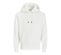 JACK & JONES Sweat à Capuche Pull-Over Sweat à Capuche de Base avec Poche Kangourou JJEBRADLEY, Couleurs:Blanc, Taille Chandail:L