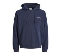 JACK & JONES Sweat à Capuche zippé avec Logo Jjcollege, Blazer Bleu Marine., XL