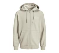 Jack & Jones Corp Logo Full Zip Sweatshirt Beige S Homme