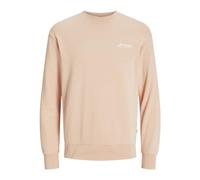 JACK & JONES Crew Neck Jjbeau Sweat à col Rond, Peach Parfait, L Homme