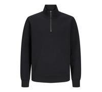 Jack & Jones Sweat-shirt Bradley Half-Zip uni noir garçon Taille 176