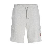 JACK & JONES Pantalon cargo 'JPSTGordon Alliance' marron / blanc chiné, Taille 33