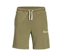 JACK & JONES Sweat Mid Jpstgordon Charge Print Short de Sport mi-Long, Dried Herb, S Hommes