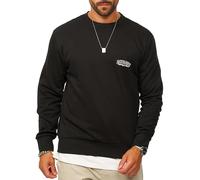 JACK & JONES Sweat-shirt à col rond pour homme avec manches longues - Pullover pour hommes en coupe régulière, Noir 2, M