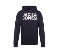JACK & JONES Sweat-shirt bleu marine / blanc, Taille XS
