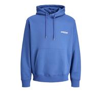 JACK & JONES Sweat-shirt 'JCOUnion' gentiane / blanc, Taille XL