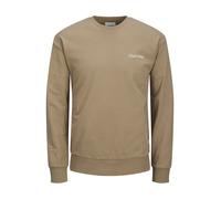 JACK & JONES Sweat-shirt 'JJEBradley' brocart / rose / blanc, Taille S
