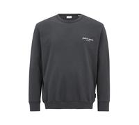 JACK & JONES Sweat-shirt 'JJEDOVER' noir / blanc, Taille 7XL