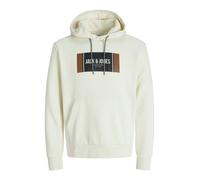 JACK & JONES Sweat-shirt 'JJHayato' marron / noir / blanc cassé, Taille L
