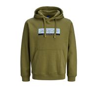 JACK & JONES Sweat-shirt 'JORINWOOD' bleu clair / olive / noir / blanc, Taille L
